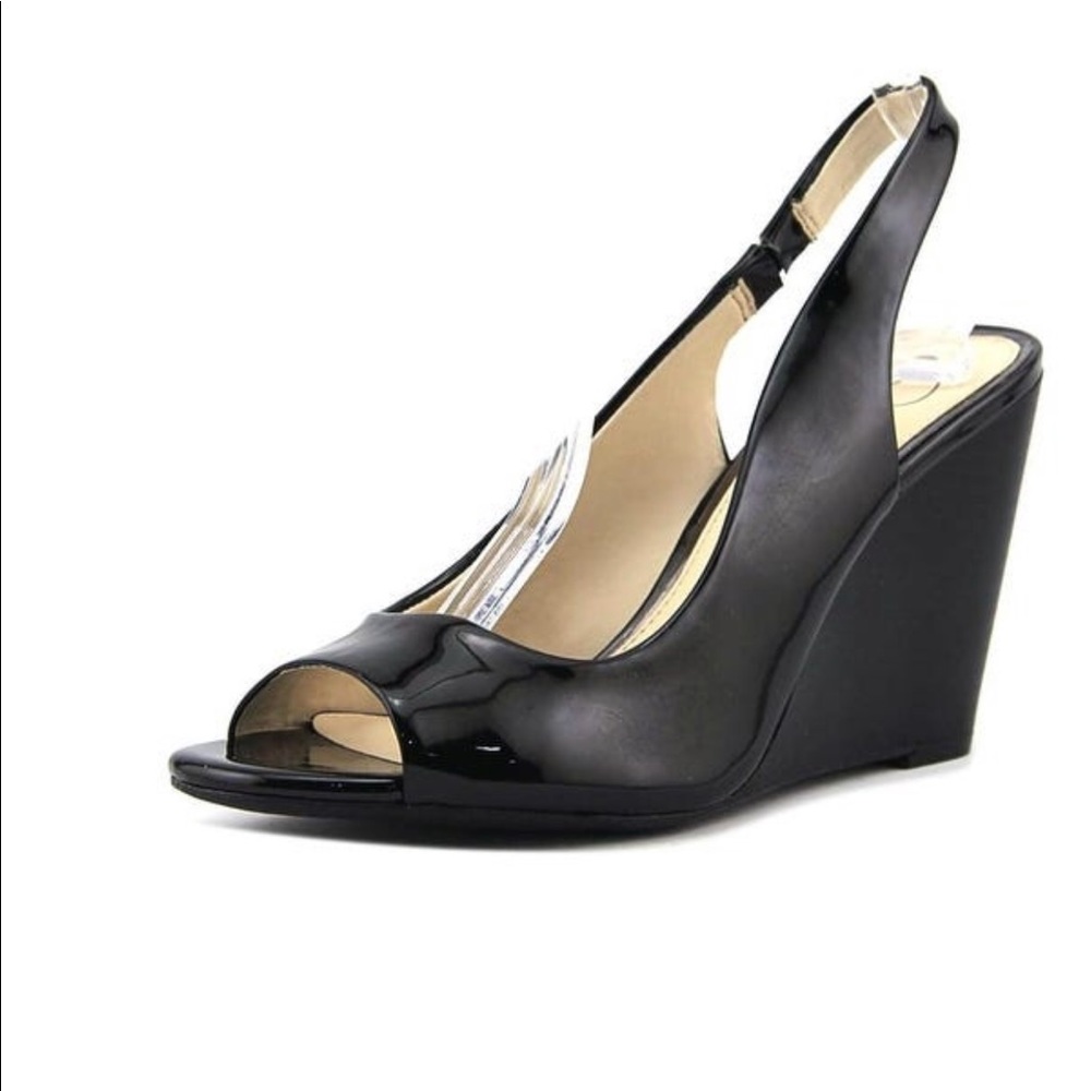 Jessica Simpson Black Business Wedges